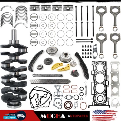 G4KJ 2.4L Engine Rebuild Overhaul Kit w/Crankshaft for 10-14 Hyundai Kia Sorento - Image 1 of 4