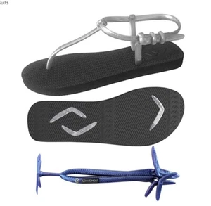 Sandalias Boomerangz para mujer ajustadas con opción de chanclas azul/gris claro talla 9 nuevas - Imagen 1 de 9