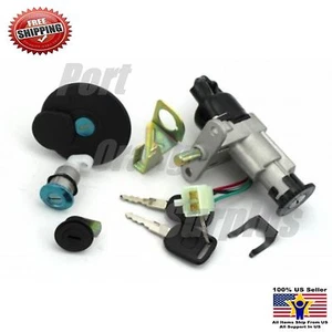 IGNITION LOCK KEY SET SCOOTER GY6 CHINESE 4STROKE 50-150cc PEACE ZNEN JMSTAR BMS - Foto 1 di 1