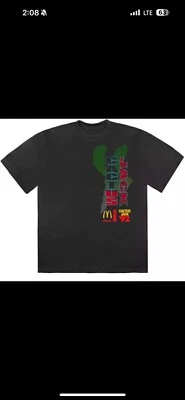 Travis Scott x McDonald's Cactus Jack All American '92 T-shirt Black Red Large - Image 1 of 2