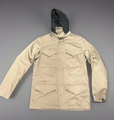 Selected Homme Hombre Chaqueta Mediana Marrón Caqui Sobrecamisa Cremallera con Capucha Foto 1 de 4