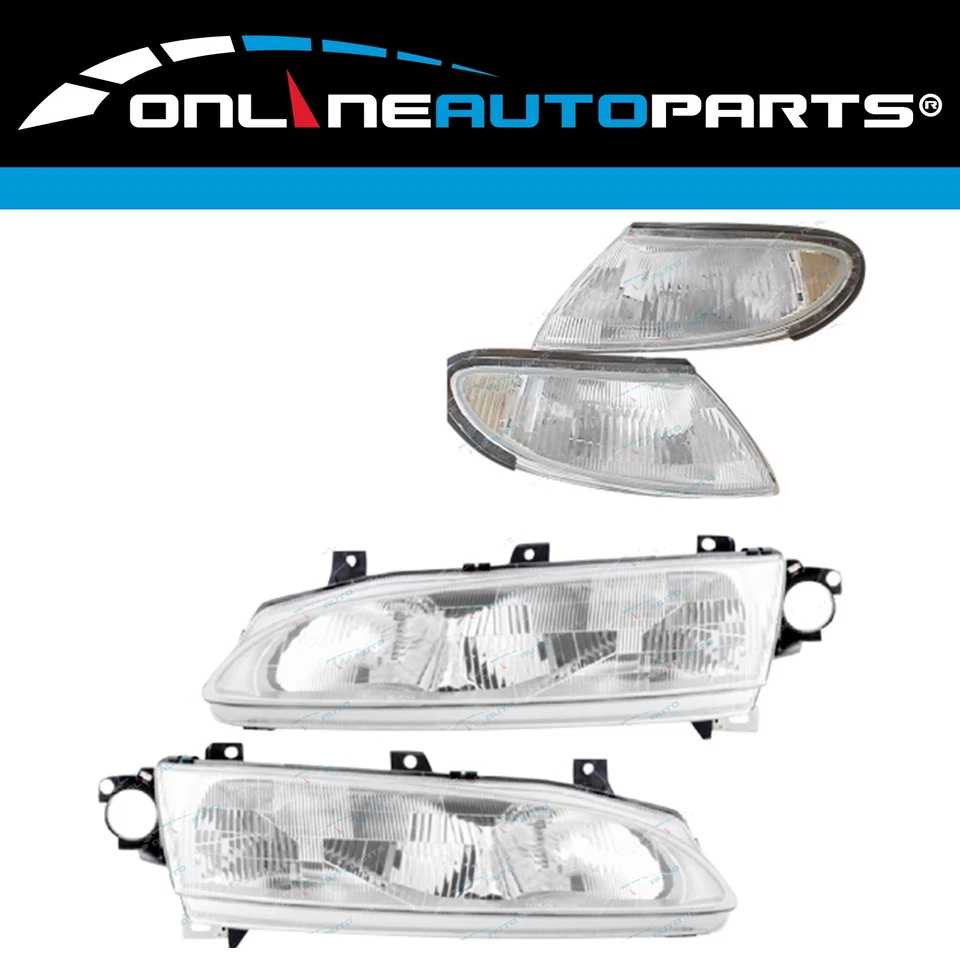 LH+RH Headlights and Corner Lights Set for Ford Falcon EF/XH 1994-1999 L+R - image 1 of 4