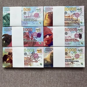 Galapagos Inseln Set 6 500 1000 5000 10000 20000 50000 UNC 2021 Polymer - Bild 1 von 11