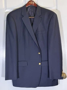 Lauren Ralph Lauren 46 L Navy Sport Mantel Goldknöpfe Cocktails Work Dinner Out - Bild 1 von 11
