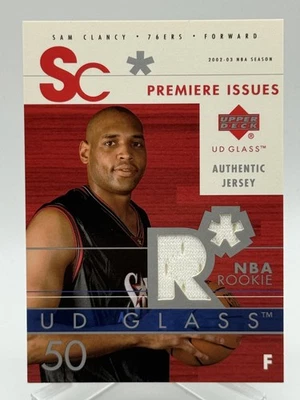 Sam Clancy 2002-03 Upper Deck UD Glass Premiere Issues #SC-P Game Jersey H5 - Image 1 of 3
