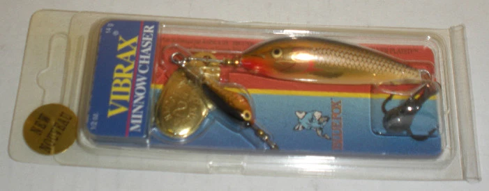 Blue Fox 7850-622 Vibrax Minnowchaser 7/16 Oz Argento Oro - Immagine 1 di 1