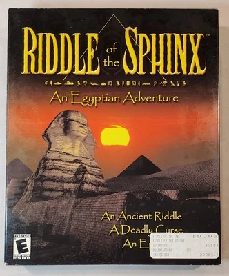 2000 狮身人面像之谜 埃及冒险 PC CD-ROM 大盒子视频游戏 全新带盒 — 第 1/4 张图片