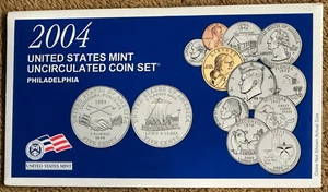 2004-P- U.S. Uncirculated Coin Set, Including State Quarters & Sacagawea $1- OGP - Picture 1 of 6