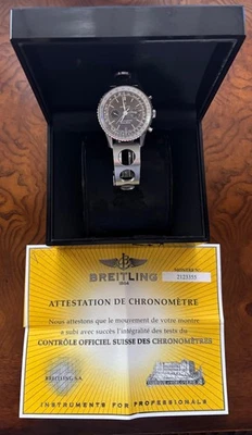 BREITLING Navitimer 125 Aniversario ESFERA DE BRONCE RARA - A26322 Usada Foto 1 de 2