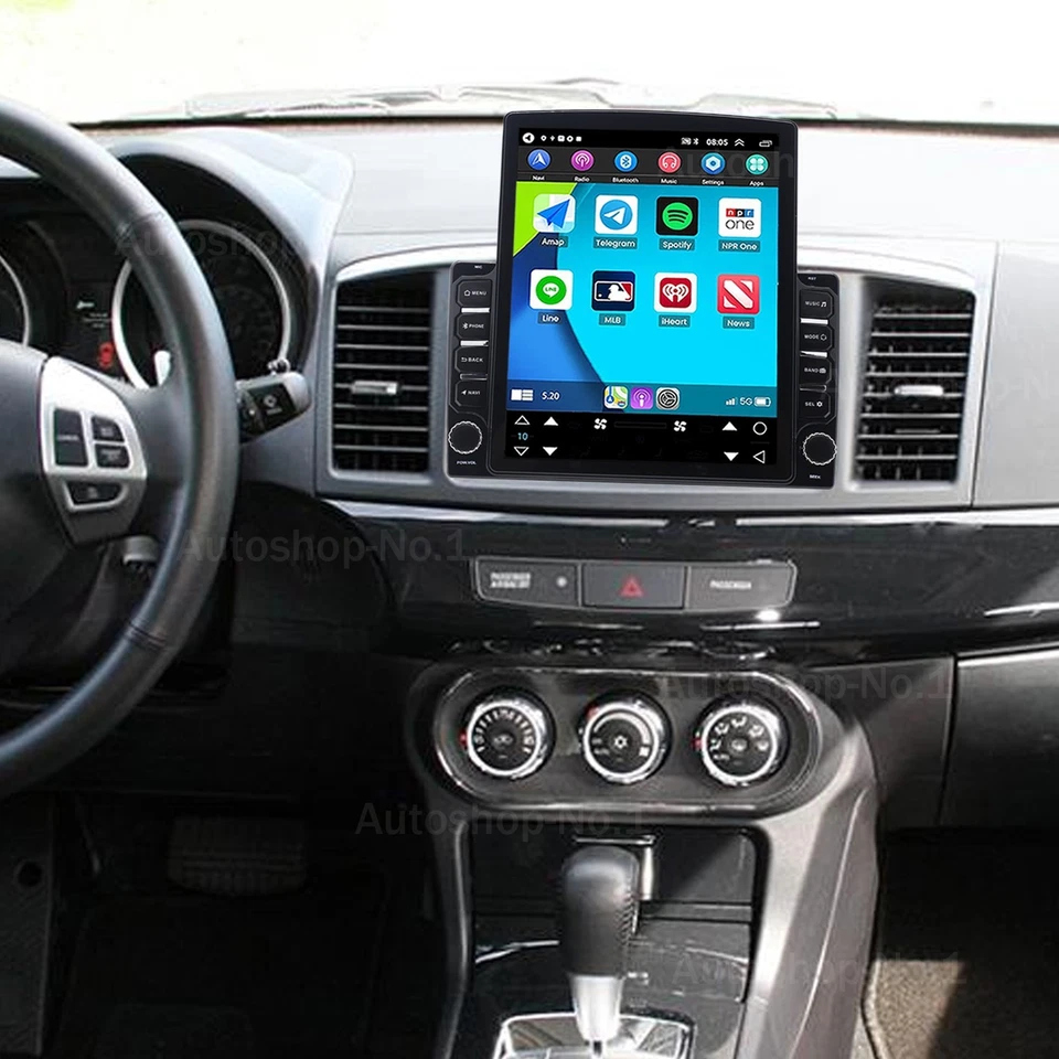 For Mitsubishi Lancer 2009-2017 Carplay Car Radio Stereo GPS Navi FM Android 15 - Image 1 of 4