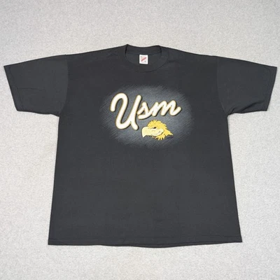 Camiseta De Colección University of Southern Mississippi Golden Eagles Talla XL Hecha en EE. UU. Foto 1 de 4