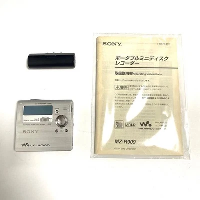 SONY MZ-R909 MD WALKMAN PORTABLE MINIDISC RECORDER G-PROTECTION MDLP Silver - Image 1 of 4