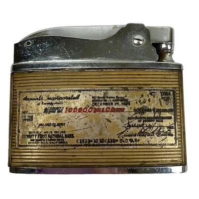 1963 Howard Automatic Lighter Accounts Inc Beverly Hills $1.000.000 cheque de colección Foto 1 de 4
