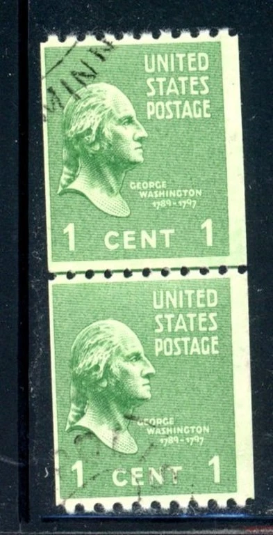 US Scott # 848 - Used - Lined Pair                 (5-C259) - Image 1 of 1