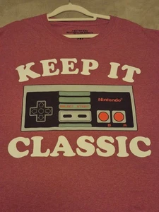 Nintendo Keep It Classic T-Shirt 2XL Retro Gaming Rot Herren - Bild 1 von 7