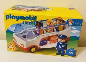 Playmobil 1.2.3 Airport Shuttle Bus Toy Set (item number 6773) - Picture 1 of 6