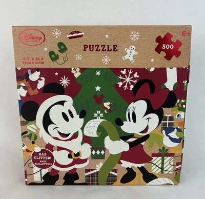 Disney Store Рождество Микки и Минни-Маус 500 шт. пазл новый в коробке подарок BN27 - Изображение 1 из 4