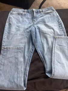 Women’s Size 14 Skinny Blue Denim Jeans By Crown And Ivy - Picture 1 of 13