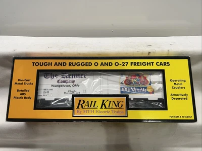 MTH Rail King 30-78049 Old Vet Ale Modern Reefer Car The Renner Co. Ohio New Box - Image 1 of 4