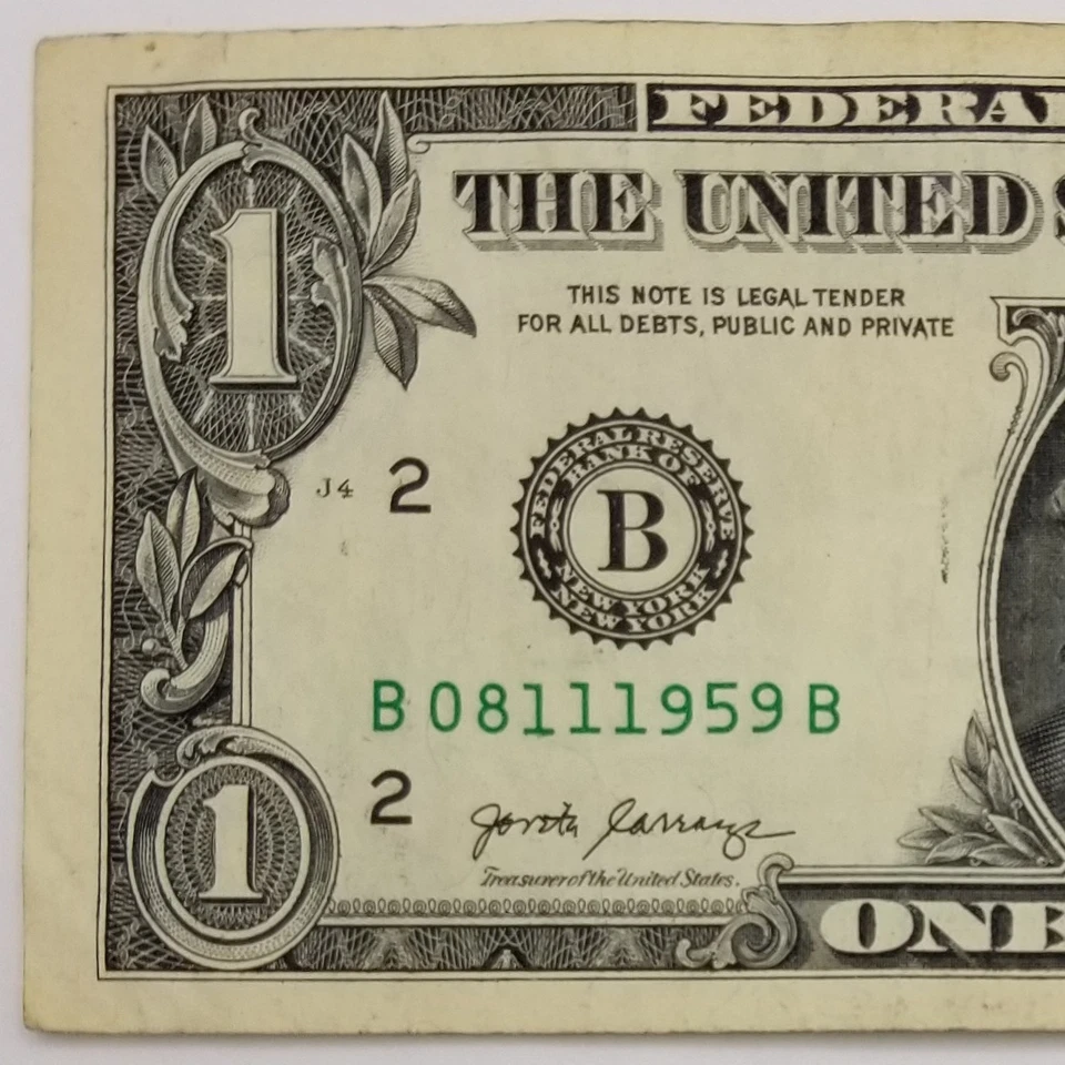 Birthday Anniversary August 11, 1959 Dollar Bill Date Serial Number $1 US 2017 B - Image 1 of 4