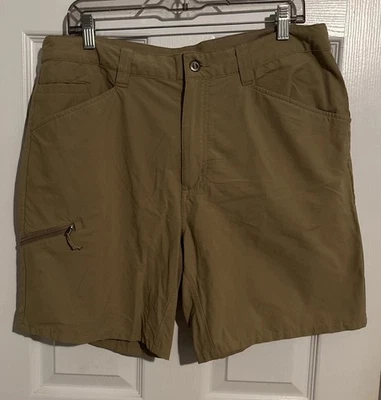 Pantalones Cortos Patagonia Para Hombre Quandary Caqui Carga Bolsillos con Cremallera Talla 36 Foto 1 de 3