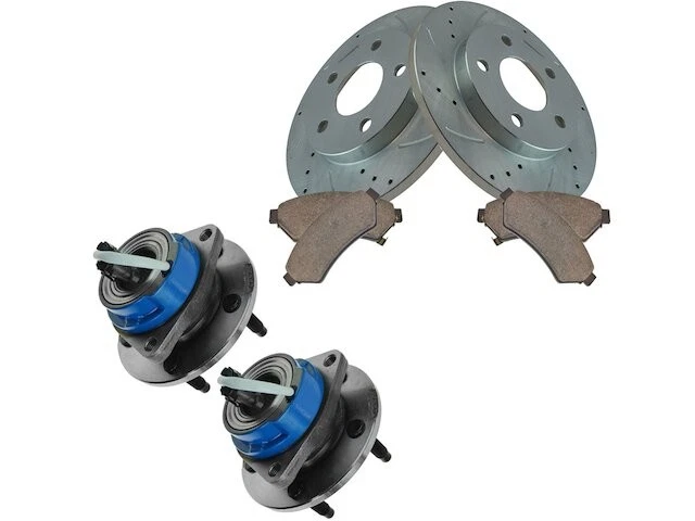 23YM63J Front Brake Pad and Rotor and Wheel Hub Kit Fits 2005 Saturn Relay - Image 1 of 1