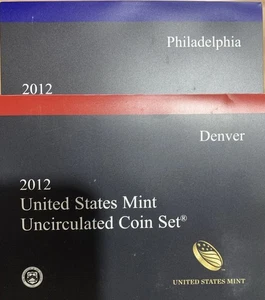 2012 D & P  U.S. Mint Uncirculated Set  28 Coin Set  Sealed In Plastic  As Shown - Picture 1 of 5