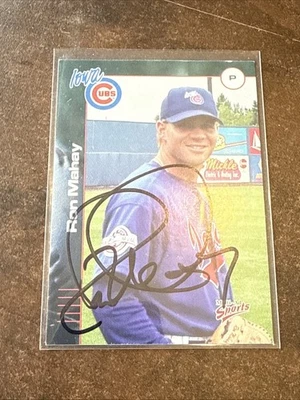 2001 RON MAHAY AUTOGRAPH SIGNED AUTO #20 Iowa Cubs Minor League - Image 1 of 2