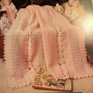 CROCHET Afghan Collector Series ~Shells And Lattice Afghan~PATTERN Only~ - Picture 1 of 2