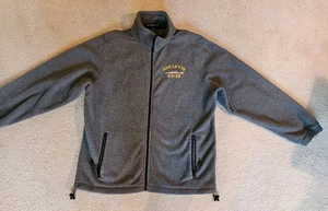 Devon & Jones Jacket Mens M Gray Fleece Full Zip Jacket USS Leyte CV-32  - Picture 1 of 8