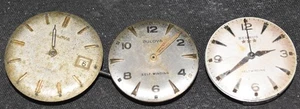 3  Automatic Self Winding Wrist Watch Movements 4 Parts Bulova Benrus  26mm-28mm - Picture 1 of 2
