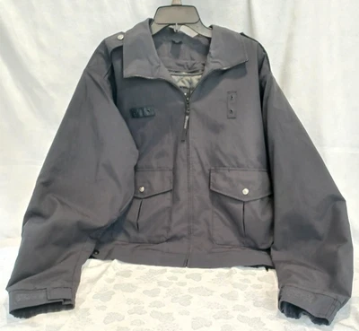 ABRIGO DE POLICÍA AZUL NEGRO 6120 CHAQUETA BOMBARDERO OFICIAL DE SEGURIDAD TÁCTICA PARA HOMBRES LG Foto 1 de 4