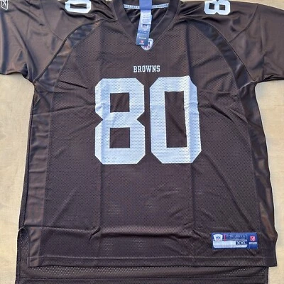 Camiseta deportiva Deadstock Y2K Cleveland Browns de colección Kellen Brown ON FIELD #80 2XL XXL NOS Foto 1 de 4