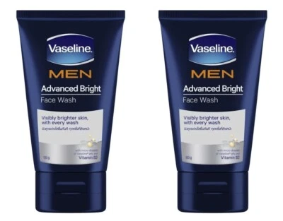2 x Vaselina Hombres Jabón Facial Avanzado Brillante Visiblemente Brillante Piel Bitamina B3 100g Foto 1 de 4