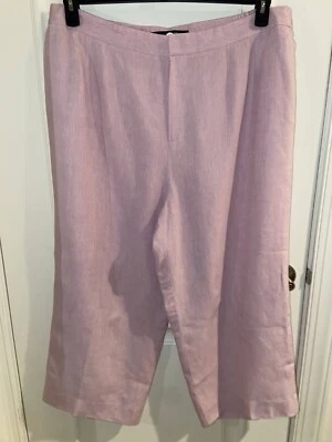 Pantalones LINDA ALLARD ELLEN TRACY Rosa Claro Talla Grande Pierna Recta Talla 22 Nuevos sin Etiquetas Foto 1 de 4