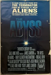 THE ABYSS Original One Sheet Movie Poster -1989 - JAMES CAMERON - Picture 1 of 9