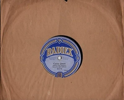 Jeff Calhoun  / Vel Veteran – Casey Jones / Waltz Me Around Again Willie 78 - Image 1 of 4