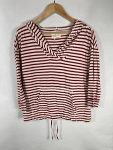 Denim Supply Ralph Lauren Women's Small Red White Striped Thin Hoodie - Picture 1 of 11