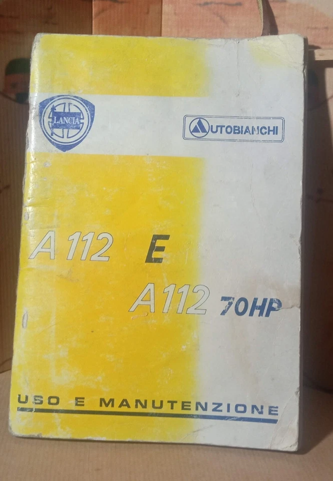 libretto uso e manutenzione Autobianchi A112 E - ABARTH 70HP Originale - Immagine 1 di 1