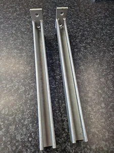 2x 450mm Plain Channel Cantilever Arm Galvanised Fan Support Duct Vent Uni-Strut - Picture 1 of 9