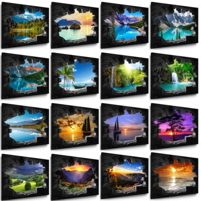 Wandbilder Ansicht Landschaft Leinwand Bilder xxl Natur Landschaft Kunstdrucke - Bild 1 von 2