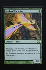 Magic The Gathering MTG BIRDS OF PARADISE 10th Edition LP Lightly Played