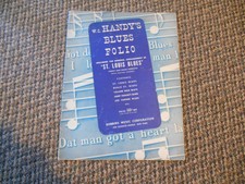 Old Vintage W.C. Handy's Blue Folio Includes Orig. St Louis Words Music Guitar