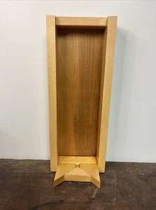 Wooden Free standing Cassette Tape Holder - Handmade, Unmarked, Holds 20 Tapes - Picture 1 of 9