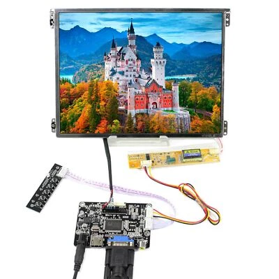 HD VGA AV LCD Controller Board 10,4" 1024X768 HT10X21 IPS LCD Bildschirm - Bild 1 von 4
