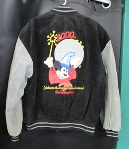 Walt Disney World 2000 Cast Member Millenium Large Suede Unisex Jacket C3 - Picture 1 of 4