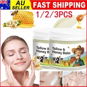 60G Whipped Beef Tallow and Honey Balm Moisturizing Beef Tallow Face Cream Body - Picture 1 of 16