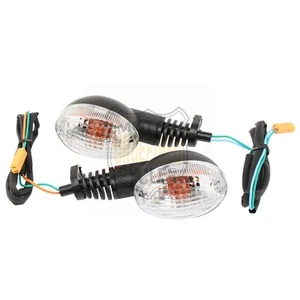Motorcycle LED Turn Signal Amber Indicator Lights For Kawasaki Ninja 250R 08-12 - Picture 1 of 8