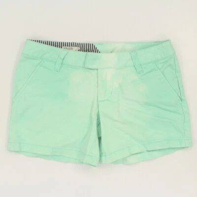 Volcom Shorts Womens Size 00 Green/Whited (Self Dyed)  Frochickie 5" Short - Image 1 of 4