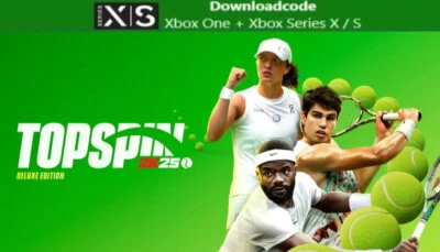 NEU für XBOX One Series X S Spiel TopSpin 2K25 Deluxe Edition Game Key Email 24h - Bild 1 von 4